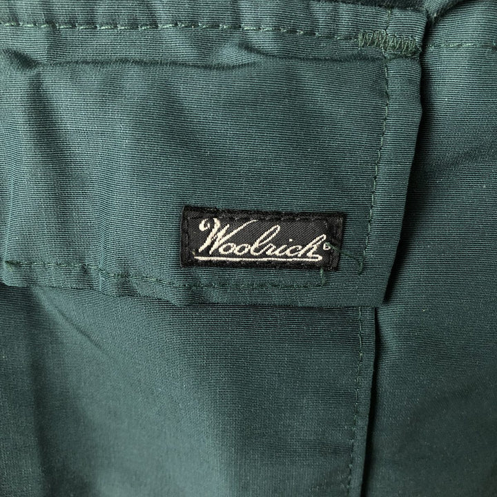 1990'S Woolrich Down Vest, Made in USA, Men's Size XL (approx.), Vintage cotton green type Vintage Second Hand