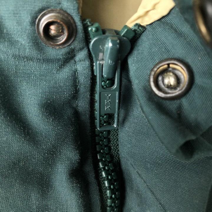 1990'S Woolrich Down Vest, Made in USA, Men's Size XL (approx.), Vintage cotton green type Vintage Second Hand