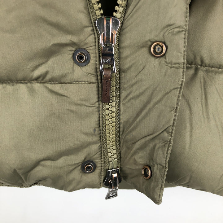Ralph Lauren POLO by Ralph Lauren Down Vest, Men's Size S (approx.) polyester Khaki type Vintage Second Hand