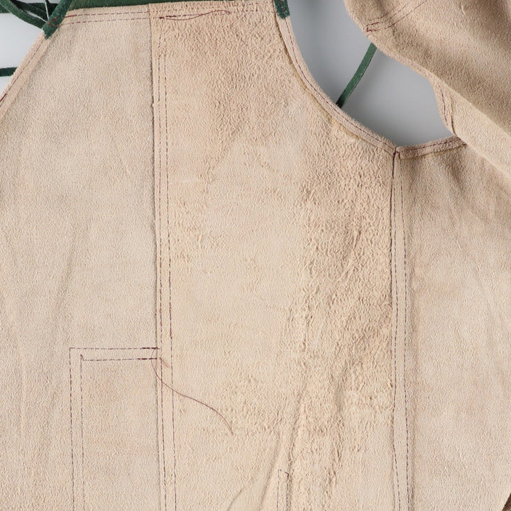All-over print, fringed suede leather vest, Western style, men's size XL equivalent. unclear Beige type Vintage Second Hand