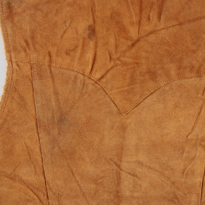 70s-80'S Pioneer Sheepskin Vest, Men's Size L (approx.), Vintage unclear brown type Vintage Second Hand