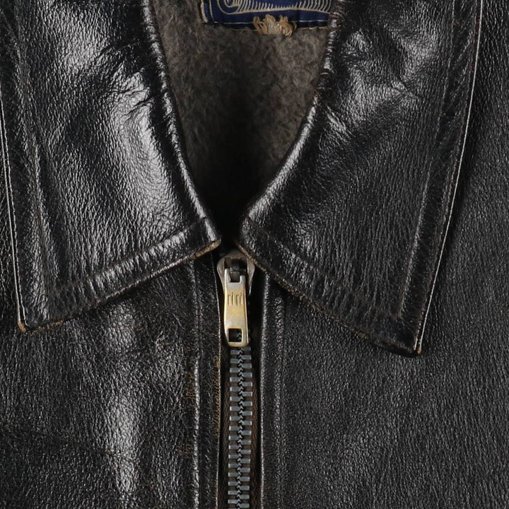 CGM Leather Vest, Men's Size M (Equivalent), Vintage unclear black type Vintage Second Hand