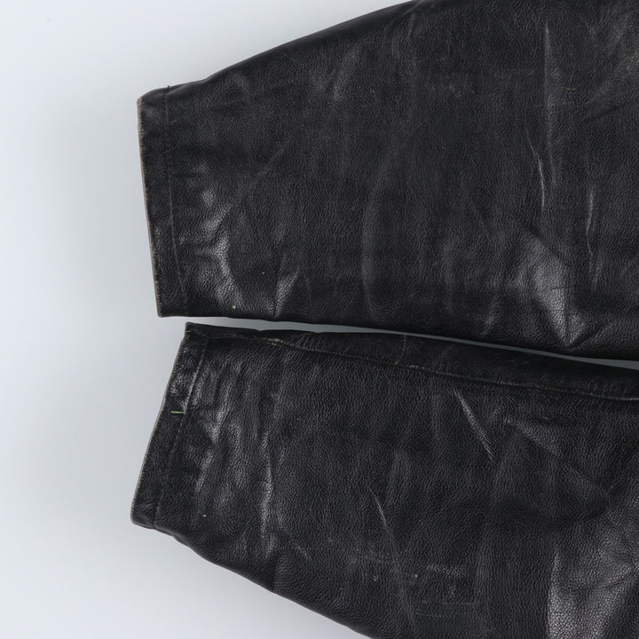 Harley-Davidson Single Rider Jacket, Men's XL genuine leather black type Vintage Second Hand