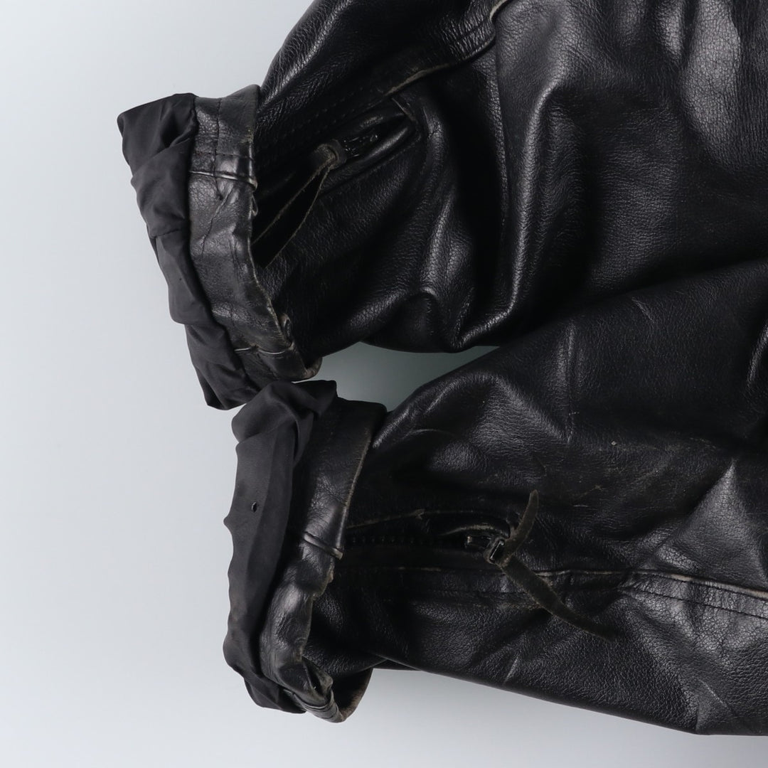 Harley-Davidson Single Rider Jacket, Men's XL genuine leather black type Vintage Second Hand