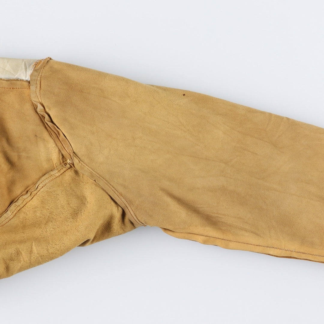 1950'S DEERSKIN TRADING POST Pullover Suede Leather Jacket with Fringe, Women's Size XL (Equivalent), Vintage unclear beige type brown Vintage Second Hand