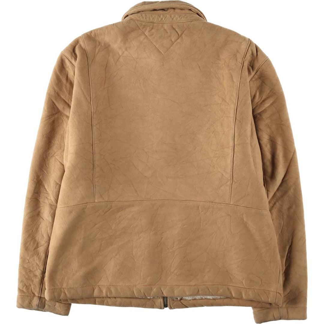 Tommy Hilfiger suede leather blouson, men's size M (approx.) Genuine Leather Suede Leather Beige type Vintage Second Hand