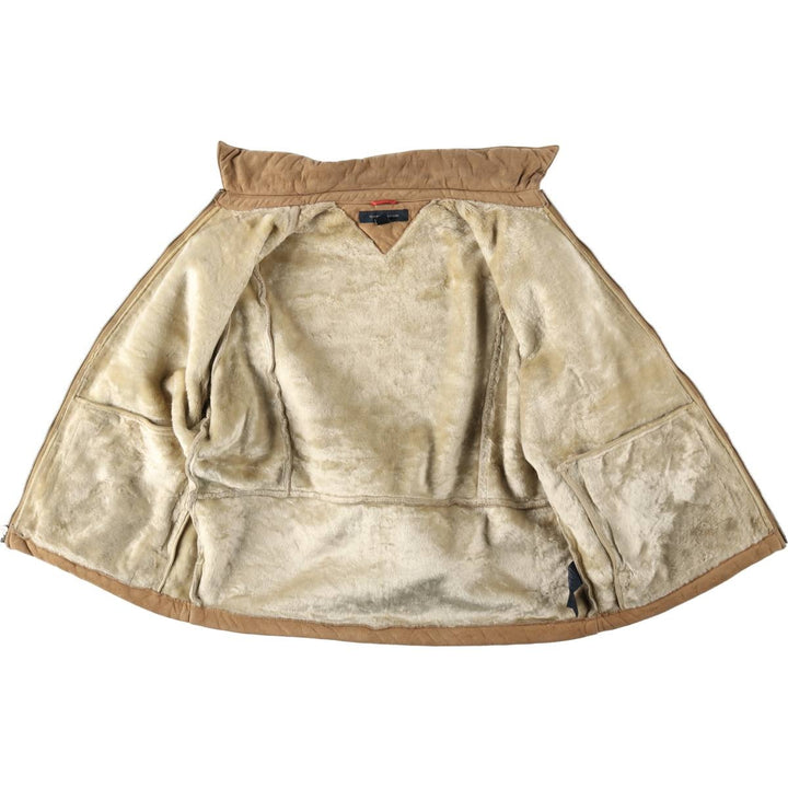 Tommy Hilfiger suede leather blouson, men's size M (approx.) Genuine Leather Suede Leather Beige type Vintage Second Hand