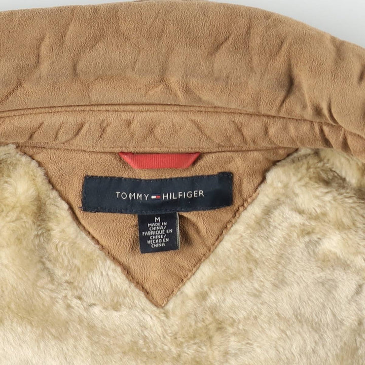 Tommy Hilfiger suede leather blouson, men's size M (approx.) Genuine Leather Suede Leather Beige type Vintage Second Hand