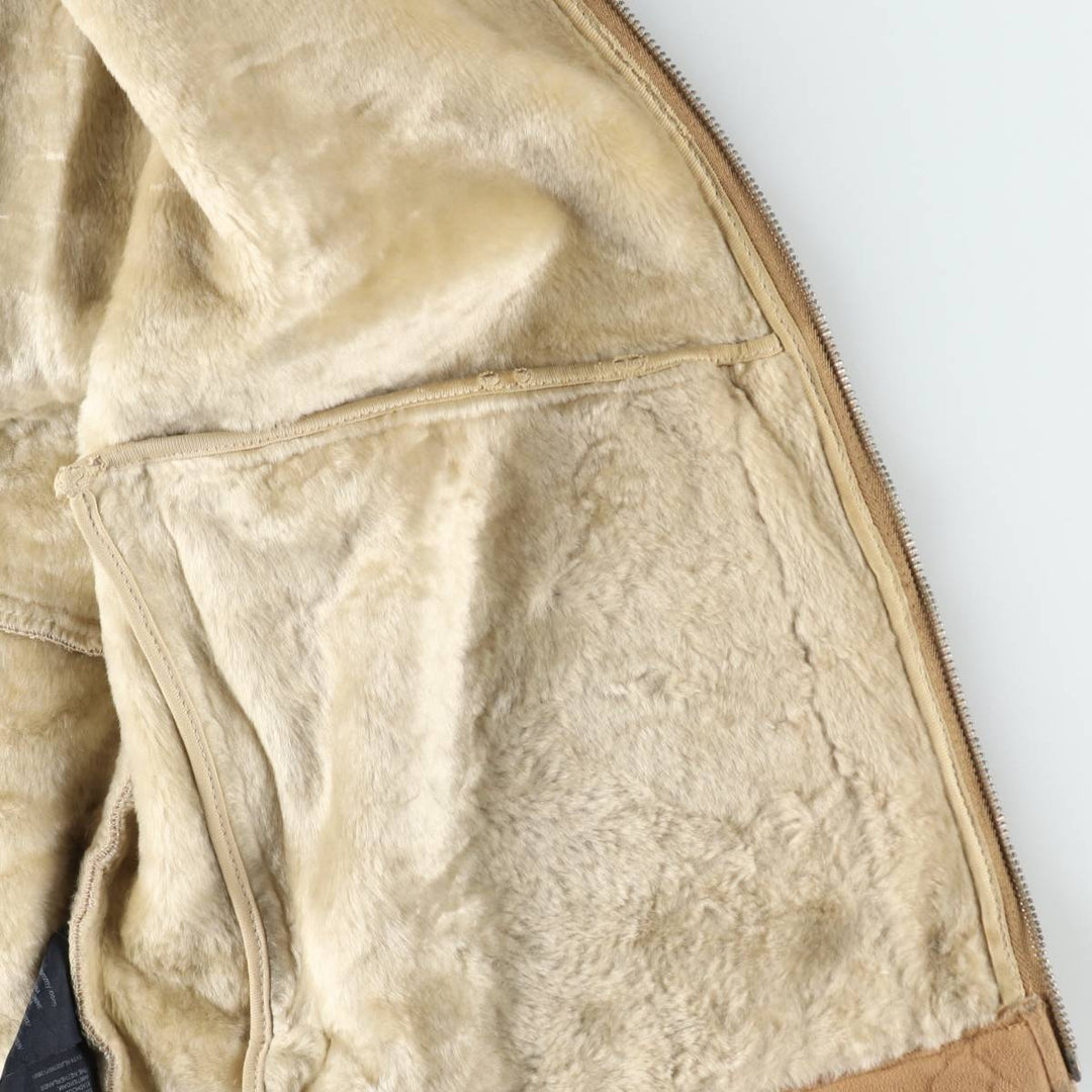Tommy Hilfiger suede leather blouson, men's size M (approx.) Genuine Leather Suede Leather Beige type Vintage Second Hand