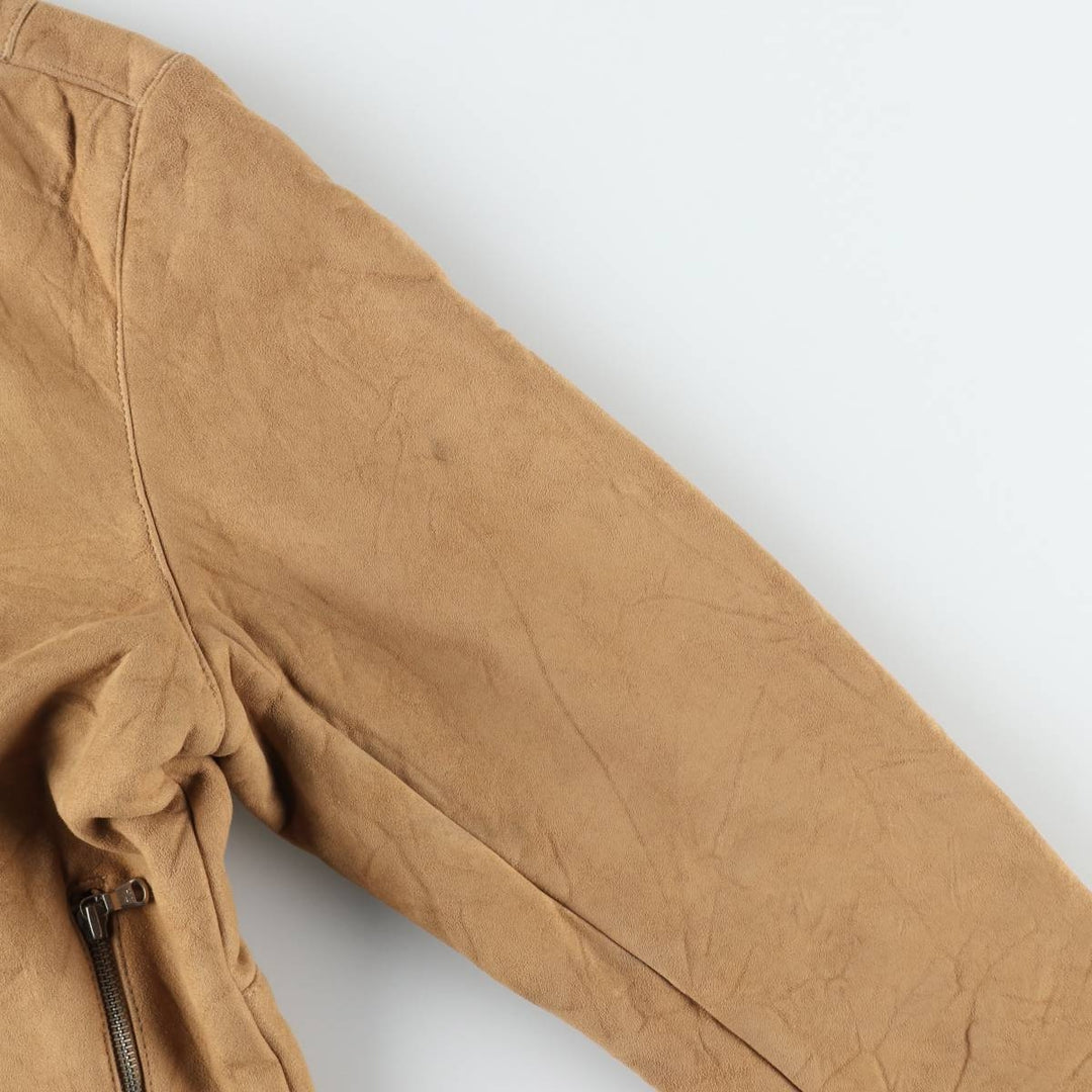 Tommy Hilfiger suede leather blouson, men's size M (approx.) Genuine Leather Suede Leather Beige type Vintage Second Hand