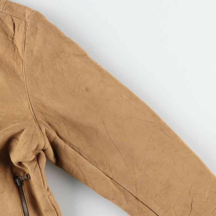 Tommy Hilfiger suede leather blouson, men's size M (approx.) Genuine Leather Suede Leather Beige type Vintage Second Hand