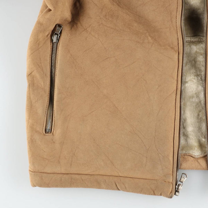 Tommy Hilfiger suede leather blouson, men's size M (approx.) Genuine Leather Suede Leather Beige type Vintage Second Hand