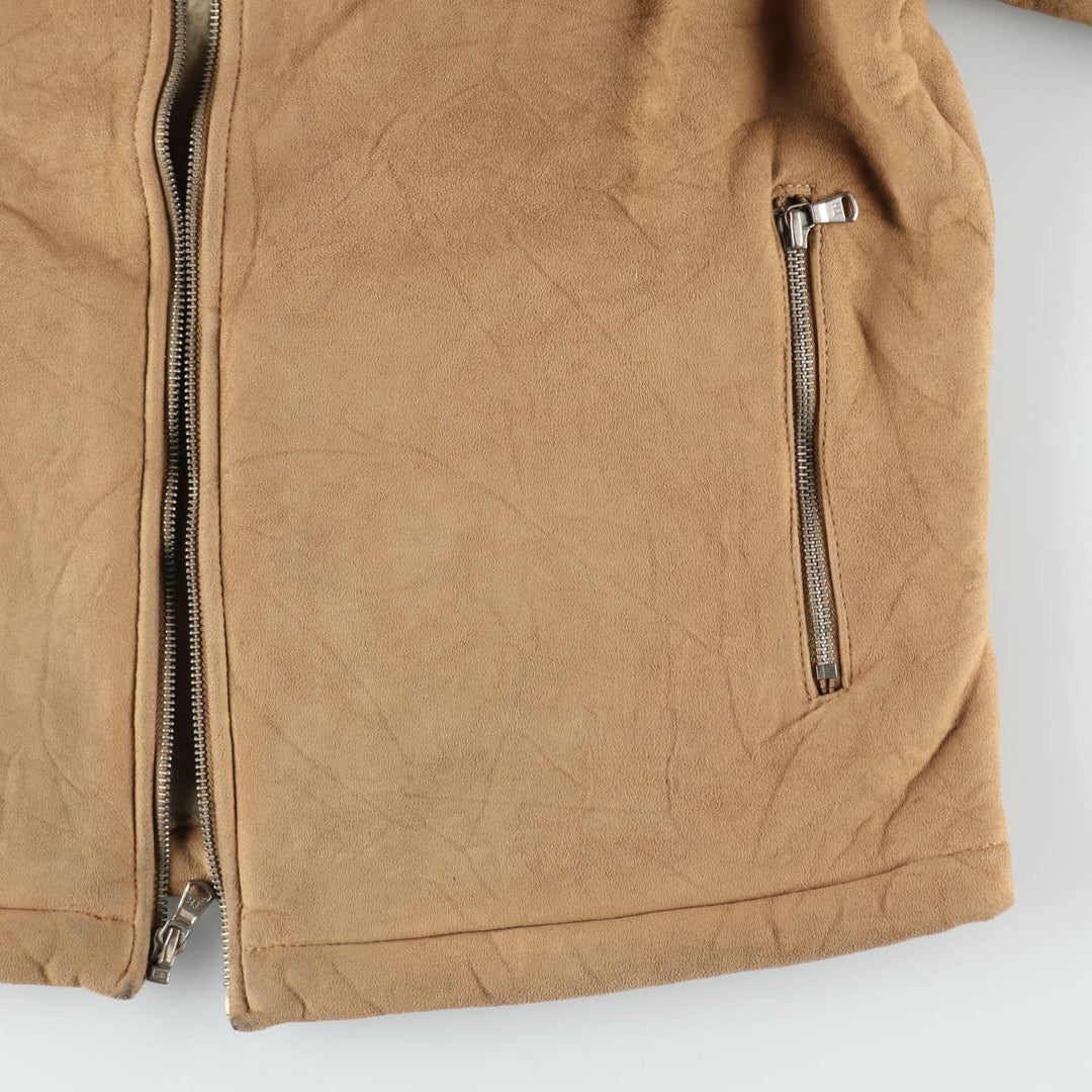 Tommy Hilfiger suede leather blouson, men's size M (approx.) Genuine Leather Suede Leather Beige type Vintage Second Hand