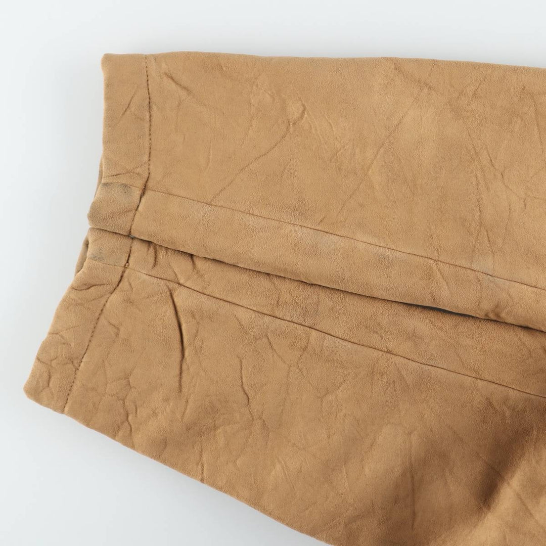Tommy Hilfiger suede leather blouson, men's size M (approx.) Genuine Leather Suede Leather Beige type Vintage Second Hand