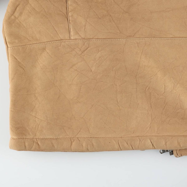 Tommy Hilfiger suede leather blouson, men's size M (approx.) Genuine Leather Suede Leather Beige type Vintage Second Hand