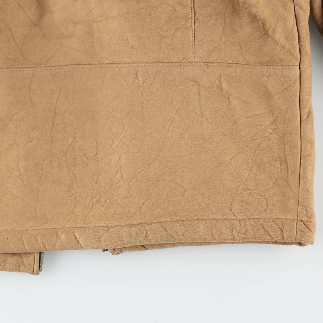 Tommy Hilfiger suede leather blouson, men's size M (approx.) Genuine Leather Suede Leather Beige type Vintage Second Hand