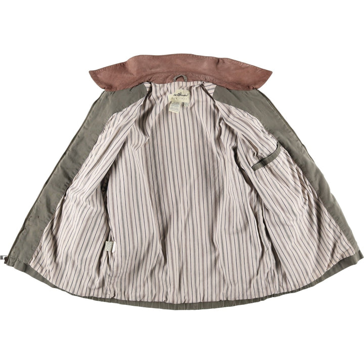 90s-00'S Eddie Bauer Collared Cotton Jacket, Men's Size S (Equivalent), Vintage cotton Khaki type Vintage Second Hand