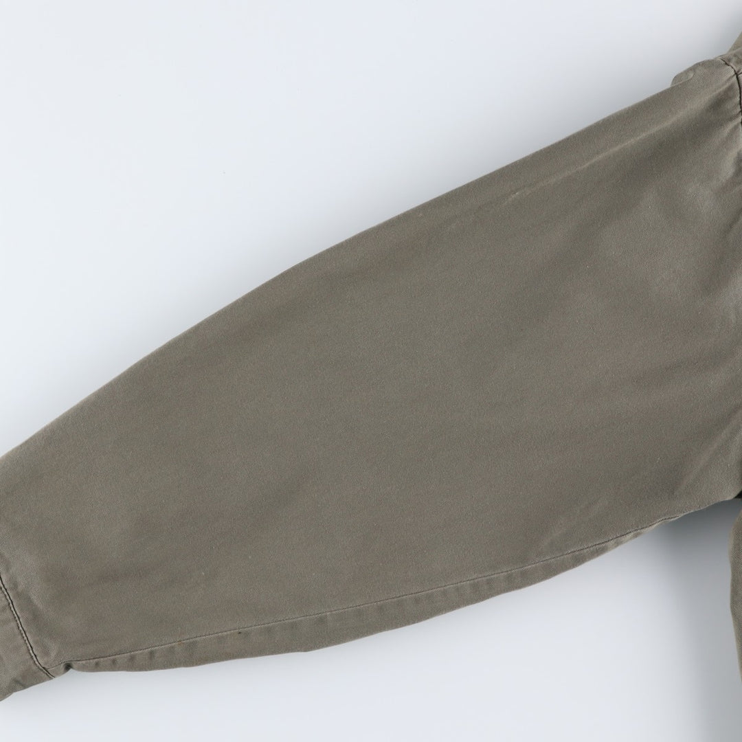 90s-00'S Eddie Bauer Collared Cotton Jacket, Men's Size S (Equivalent), Vintage cotton Khaki type Vintage Second Hand
