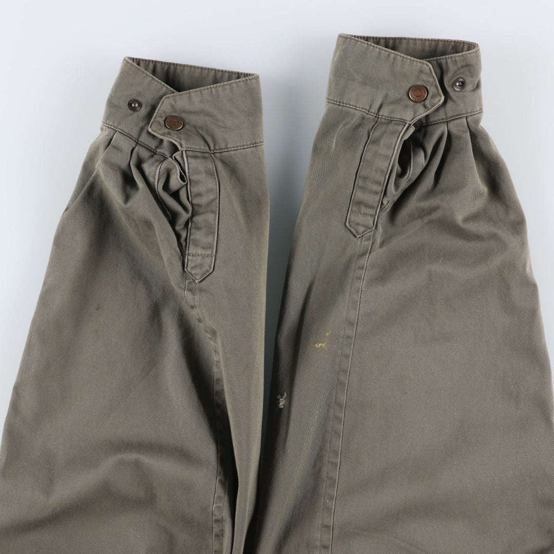 90s-00'S Eddie Bauer Collared Cotton Jacket, Men's Size S (Equivalent), Vintage cotton Khaki type Vintage Second Hand