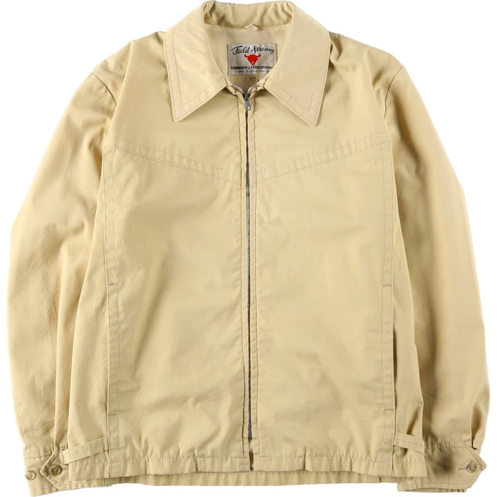 ~1980'S FIELD and STREAM Swing Top Sports Jacket, Men's Size L (Equivalent), Vintage unclear Beige type Vintage Second Hand