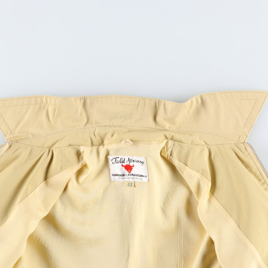 ~1980'S FIELD and STREAM Swing Top Sports Jacket, Men's Size L (Equivalent), Vintage unclear Beige type Vintage Second Hand