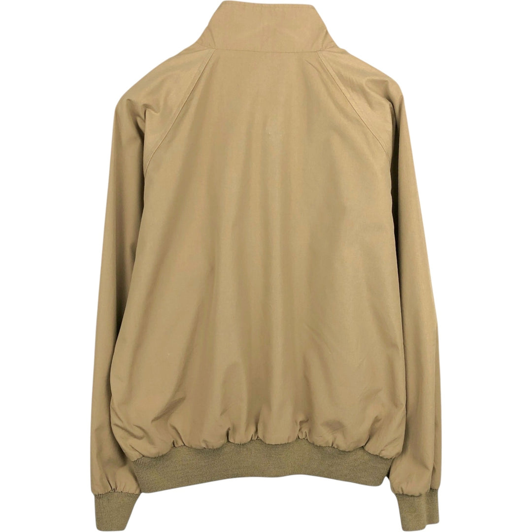 ~2000'S Lands' End Reversible Harrington Jacket Swing Top, Men's Size L (approx.) polyester Beige type Vintage Second Hand