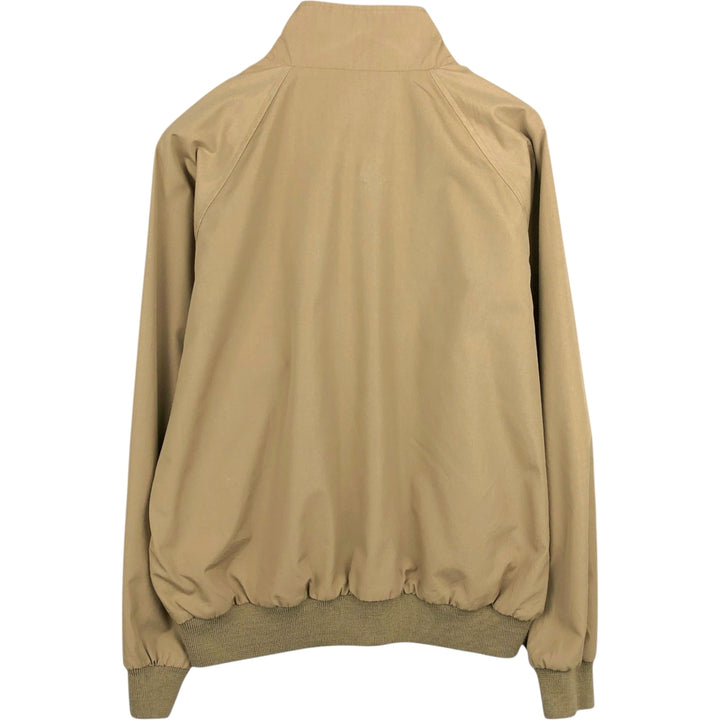 ~2000'S Lands' End Reversible Harrington Jacket Swing Top, Men's Size L (approx.) polyester Beige type Vintage Second Hand