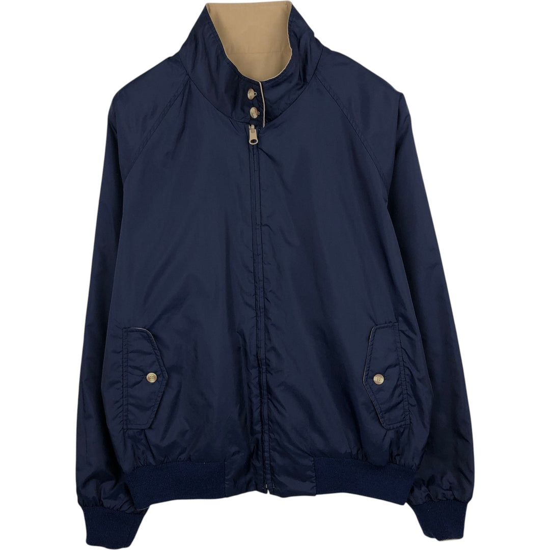 ~2000'S Lands' End Reversible Harrington Jacket Swing Top, Men's Size L (approx.) polyester Beige type Vintage Second Hand