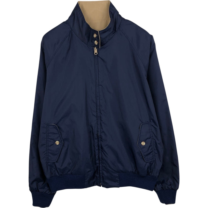 ~2000'S Lands' End Reversible Harrington Jacket Swing Top, Men's Size L (approx.) polyester Beige type Vintage Second Hand