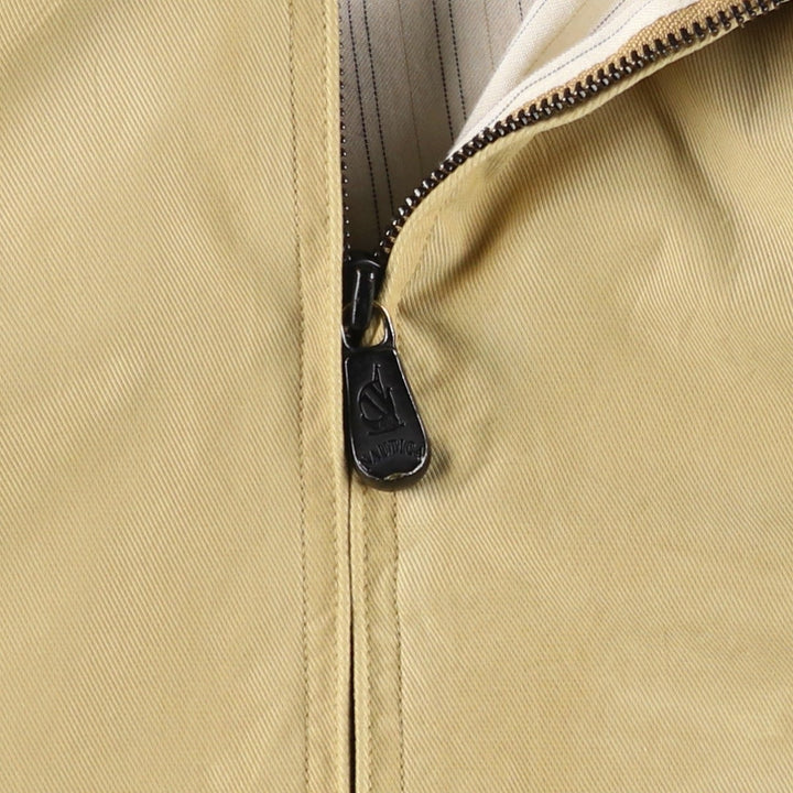 90'S Vintage Nautica Swing Top Sports Jacket, Men's Size Medium Nylon Beige type Vintage Second Hand