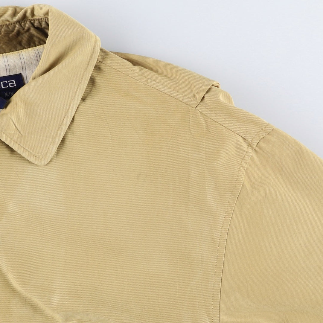 90'S Vintage Nautica Swing Top Sports Jacket, Men's Size Medium Nylon Beige type Vintage Second Hand
