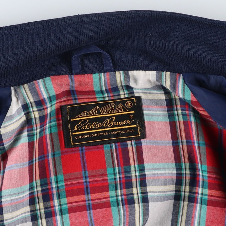 ~1990'S Eddie Bauer Harrington Jacket Swing Top Men's Size L (Equivalent) Vintage unclear navy blue type Vintage Second Hand