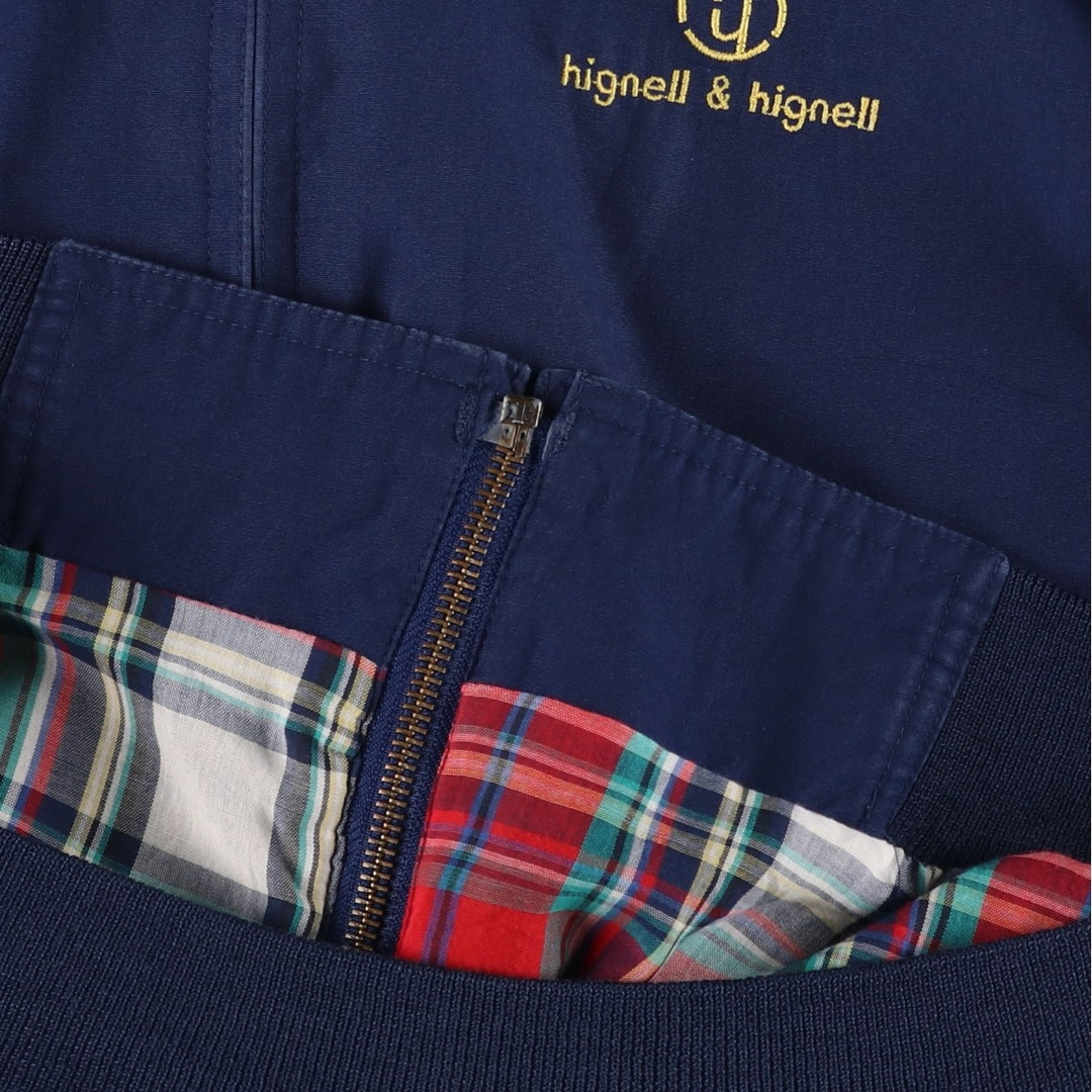 ~1990'S Eddie Bauer Harrington Jacket Swing Top Men's Size L (Equivalent) Vintage unclear navy blue type Vintage Second Hand