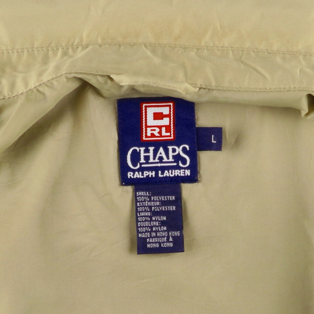 Ralph Lauren CHAPS swing top sports jacket, men's size L polyester Beige type Vintage Second Hand