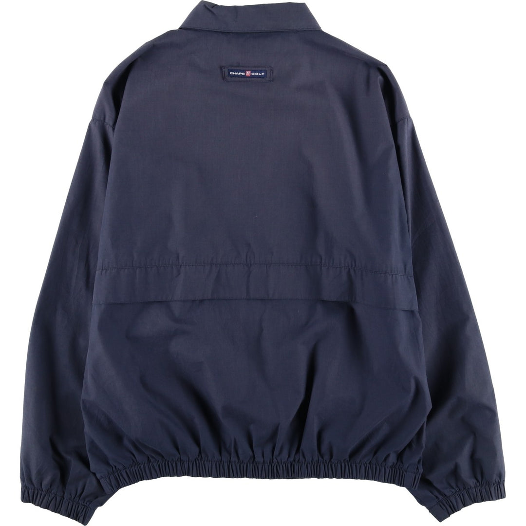 Ralph Lauren CHAPS swing top sports jacket, men's size L cotton navy blue type Vintage Second Hand