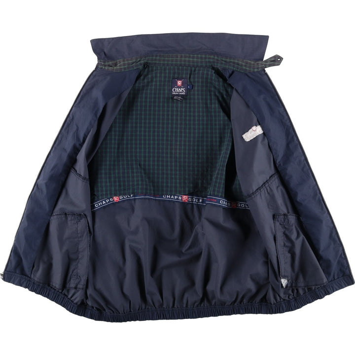 Ralph Lauren CHAPS swing top sports jacket, men's size L cotton navy blue type Vintage Second Hand