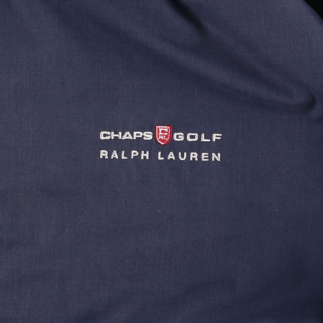 Ralph Lauren CHAPS swing top sports jacket, men's size L cotton navy blue type Vintage Second Hand