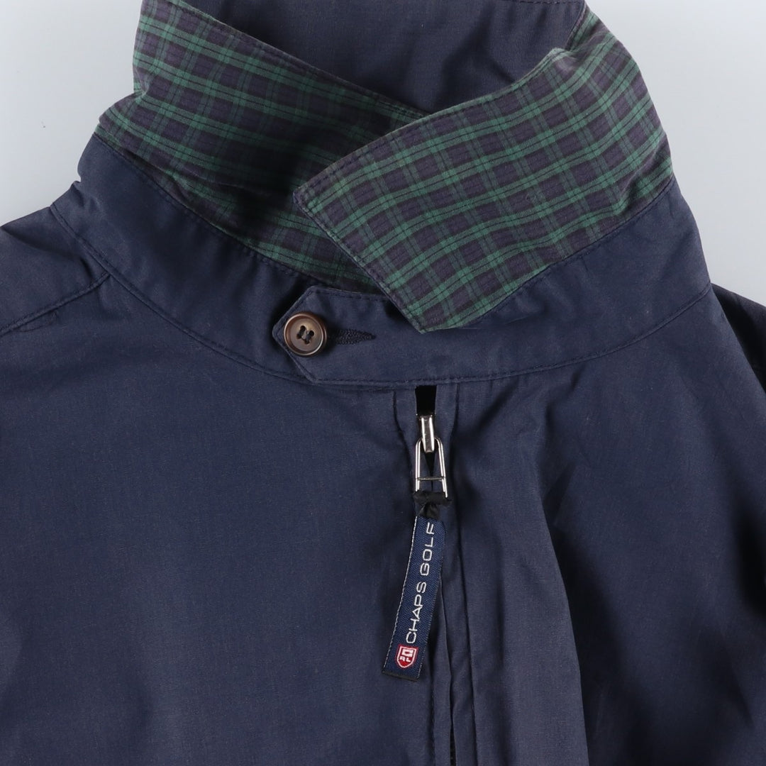 Ralph Lauren CHAPS swing top sports jacket, men's size L cotton navy blue type Vintage Second Hand