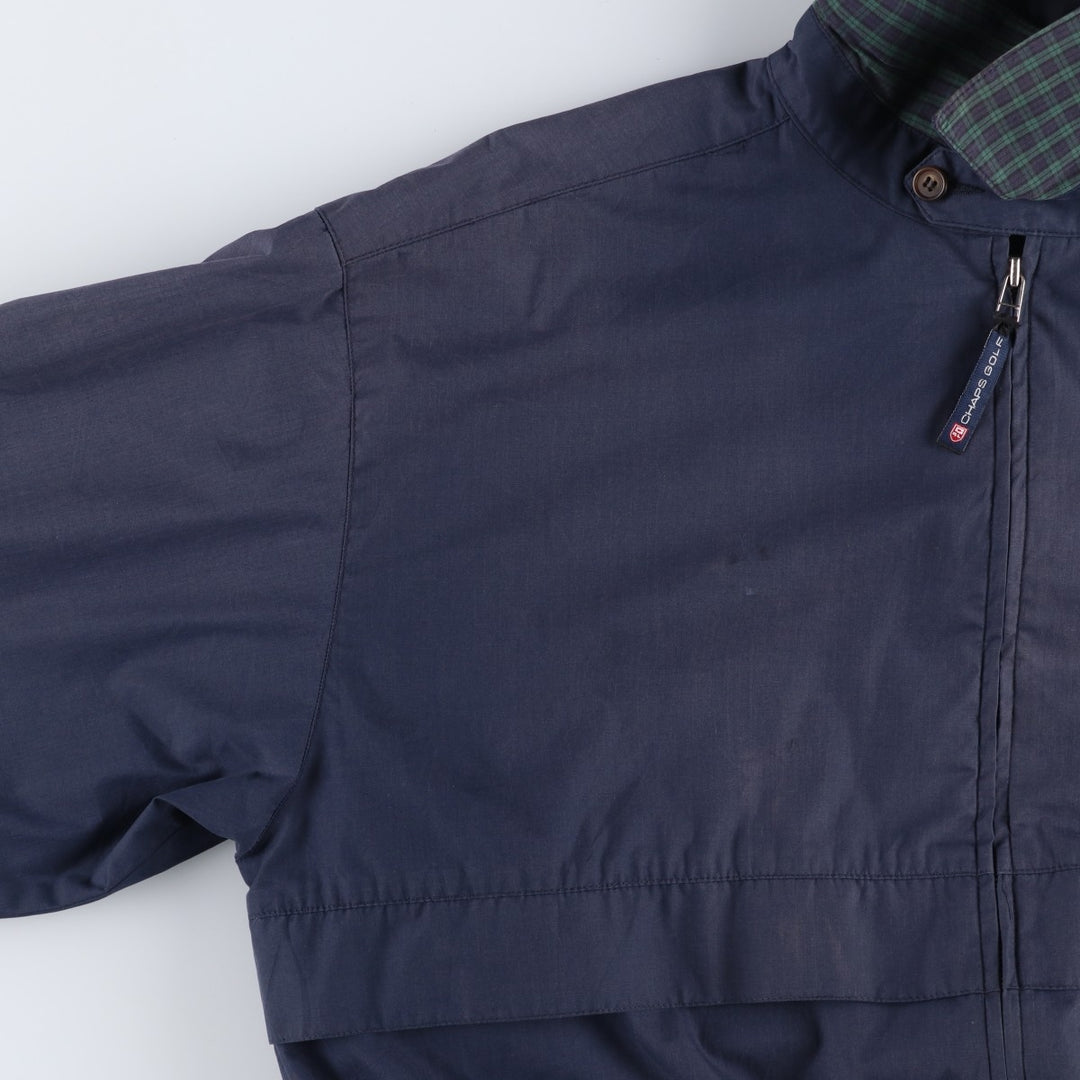 Ralph Lauren CHAPS swing top sports jacket, men's size L cotton navy blue type Vintage Second Hand