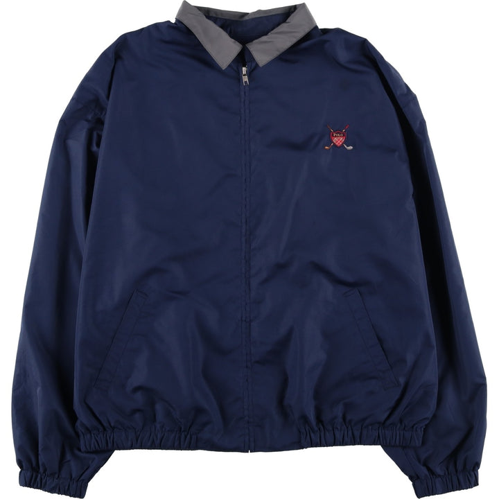 90s-00'S Ralph Lauren POLO GOLF Swing Top Sports Jacket, Men's Size XL (approx.) polyester navy blue type Vintage Second Hand