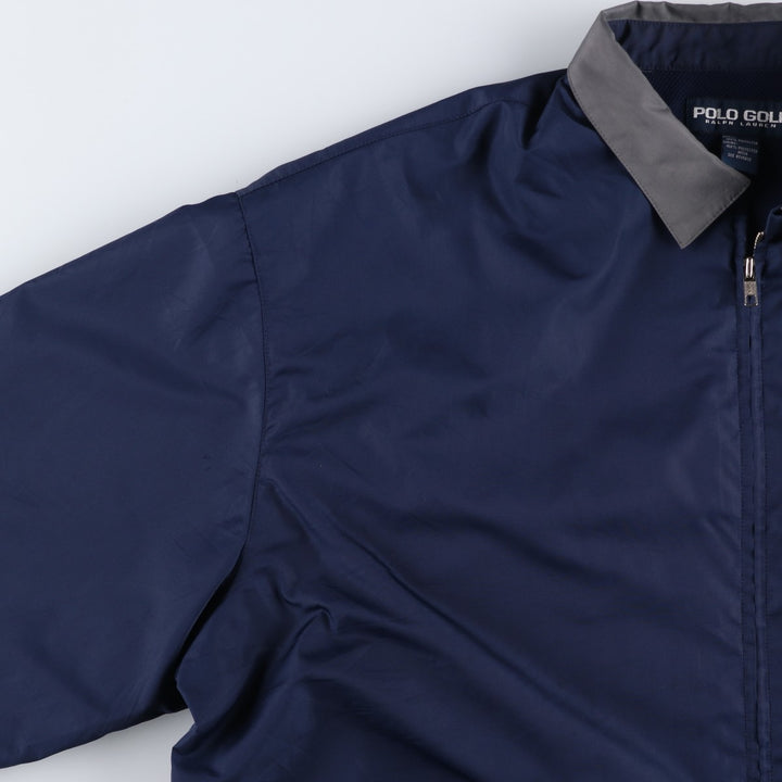 90s-00'S Ralph Lauren POLO GOLF Swing Top Sports Jacket, Men's Size XL (approx.) polyester navy blue type Vintage Second Hand