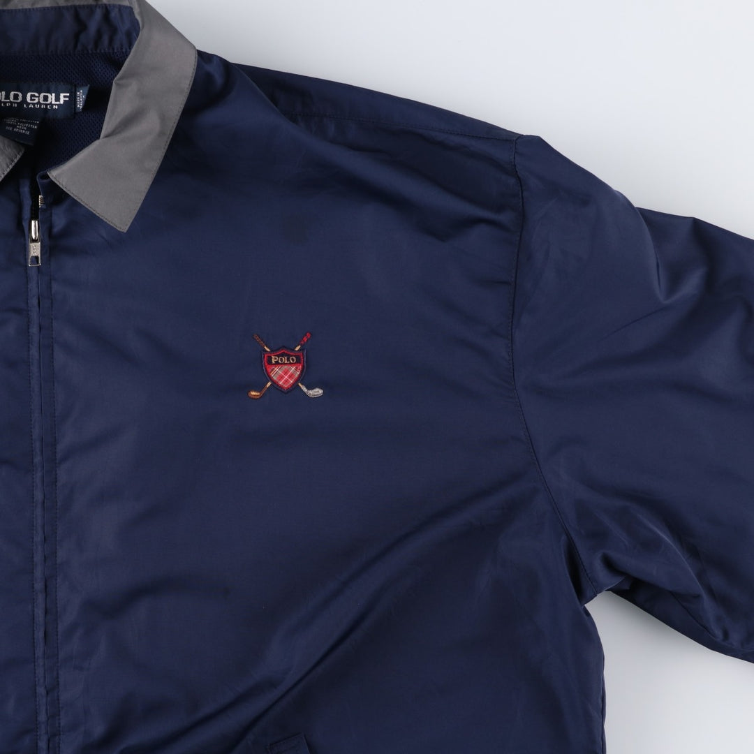 90s-00'S Ralph Lauren POLO GOLF Swing Top Sports Jacket, Men's Size XL (approx.) polyester navy blue type Vintage Second Hand