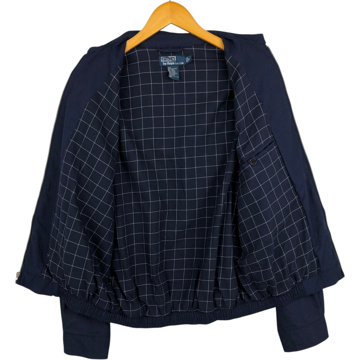 Ralph Lauren POLO by Ralph Lauren Swing Top Sports Jacket Men's S polyester navy blue type Vintage Second Hand