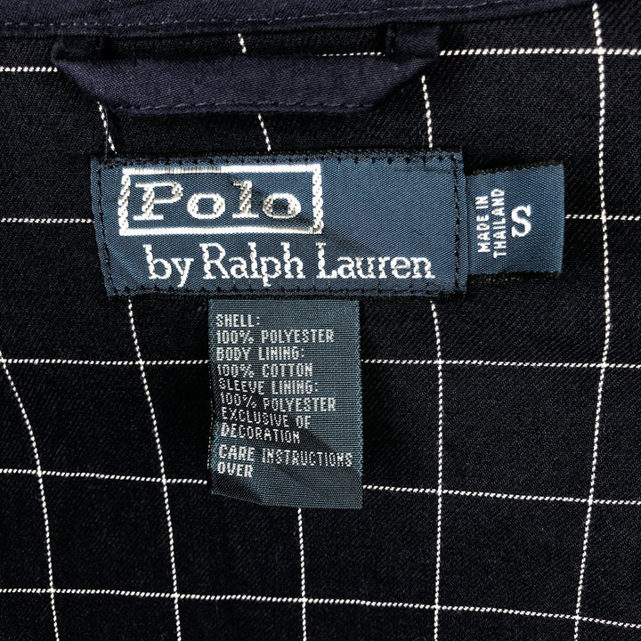 Ralph Lauren POLO by Ralph Lauren Swing Top Sports Jacket Men's S polyester navy blue type Vintage Second Hand