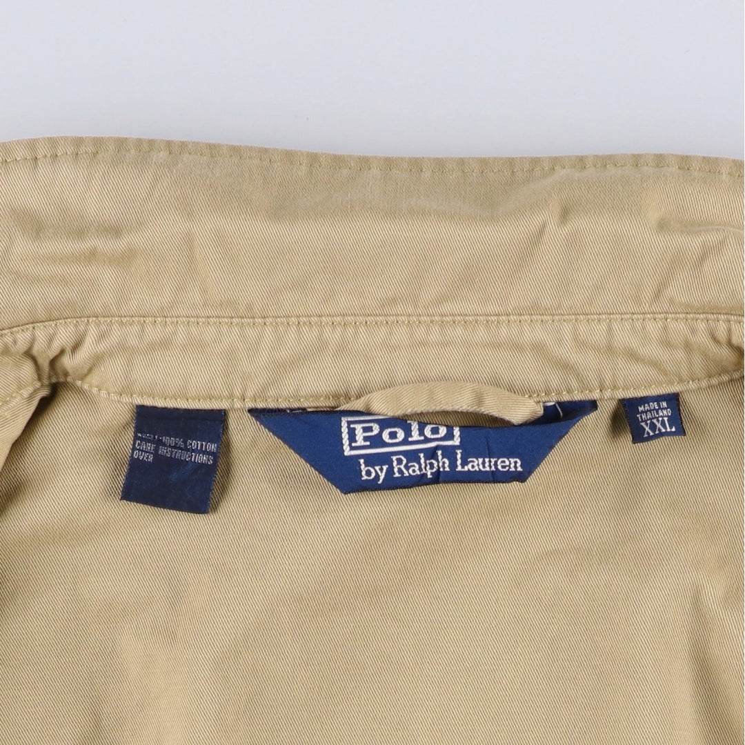 Ralph Lauren POLO by Ralph Lauren Swing Top Sports Jacket Men's XXL cotton Beige type Vintage Second Hand