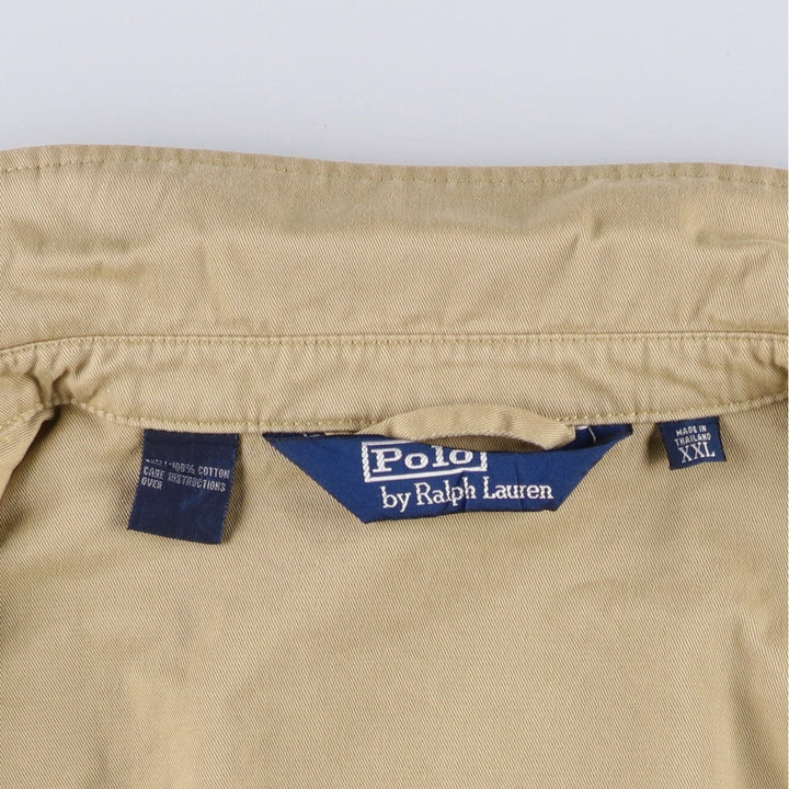 Ralph Lauren POLO by Ralph Lauren Swing Top Sports Jacket Men's XXL cotton Beige type Vintage Second Hand