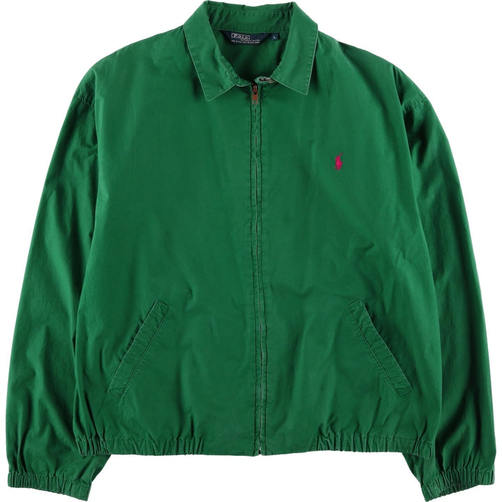 90'S Polo by Ralph Lauren swing top sports jacket, made in the USA, men's size L, vintage cotton green type Vintage Second Hand