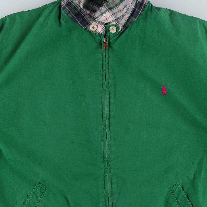90'S Polo by Ralph Lauren swing top sports jacket, made in the USA, men's size L, vintage cotton green type Vintage Second Hand