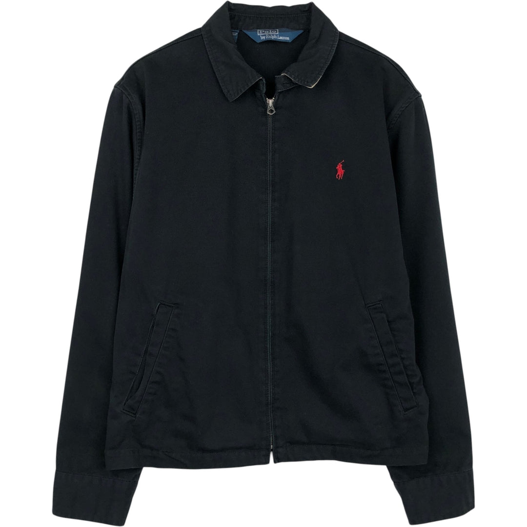 Ralph Lauren POLO by Ralph Lauren Swing Top Sports Jacket Men's L size cotton black type Vintage Second Hand