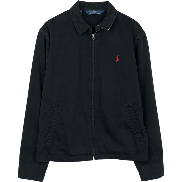 Ralph Lauren POLO by Ralph Lauren Swing Top Sports Jacket Men's L size cotton black type Vintage Second Hand